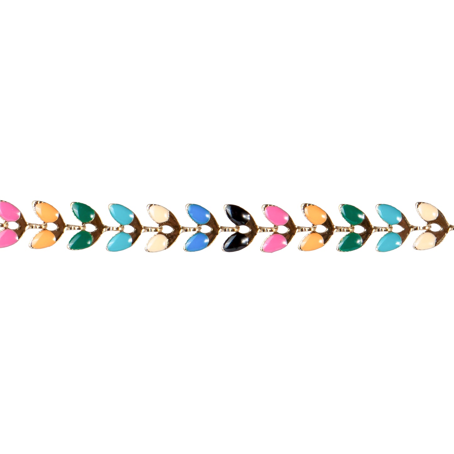 Rainbow Leaf Bracelet