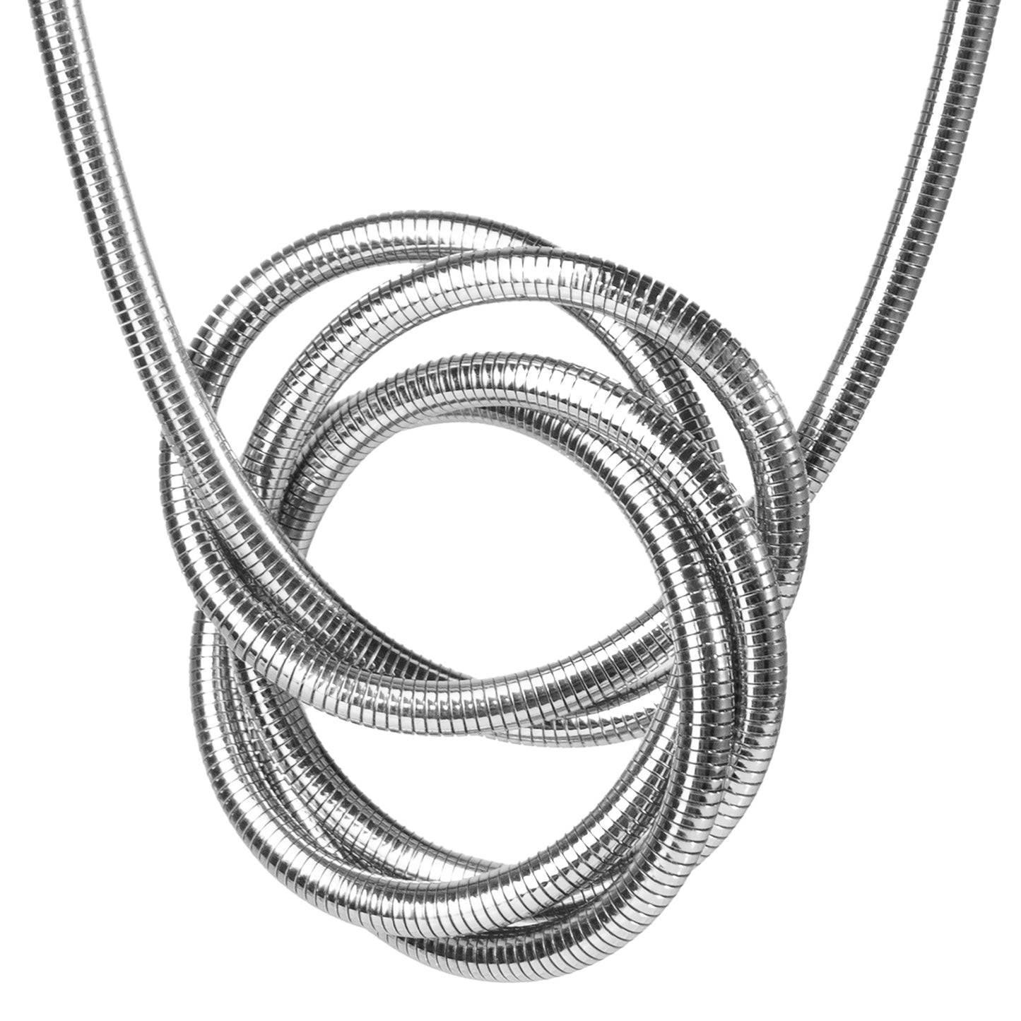 Twist & Wear Chain Bracelet : Dual Tone Silver