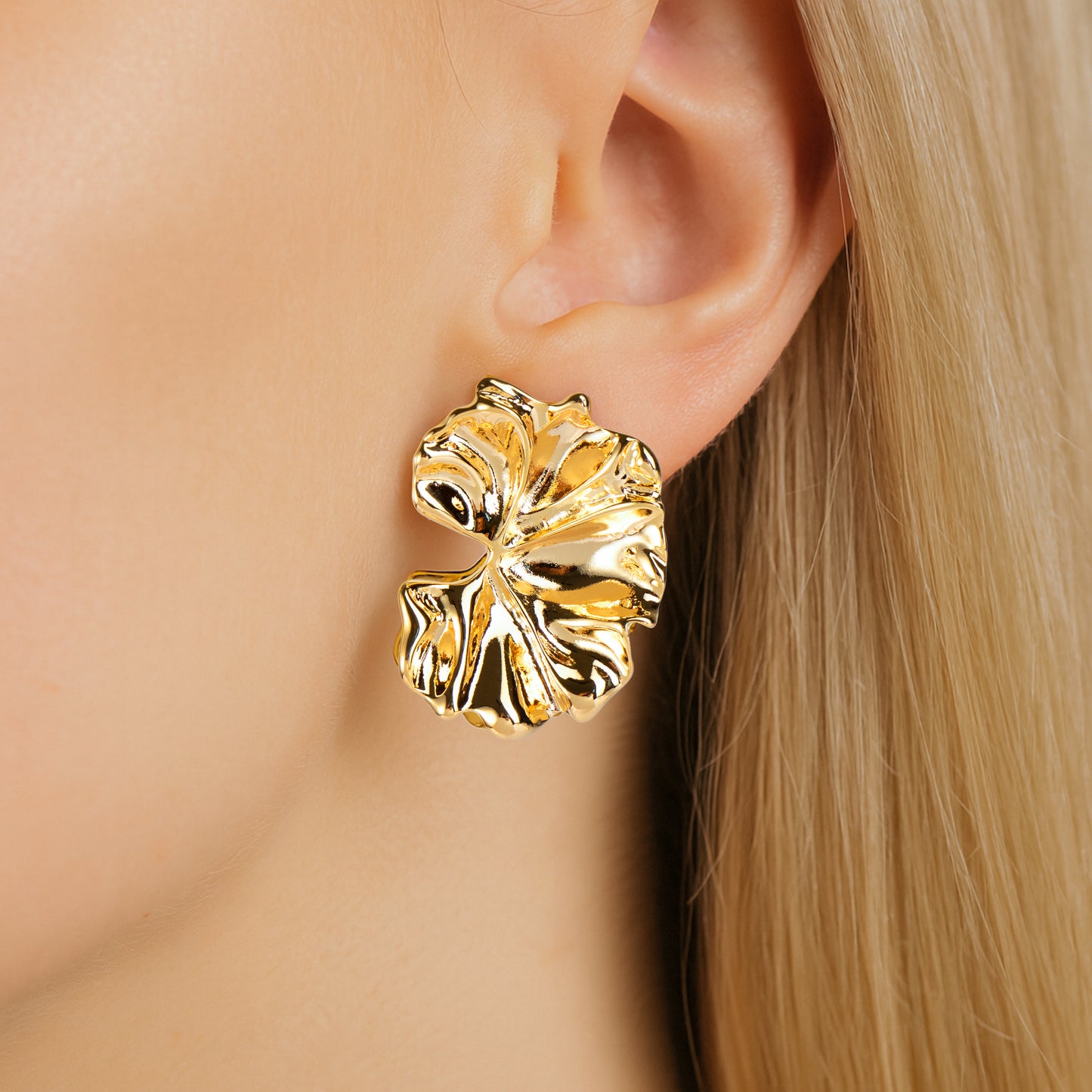 Valora Leaf Statement Earrings