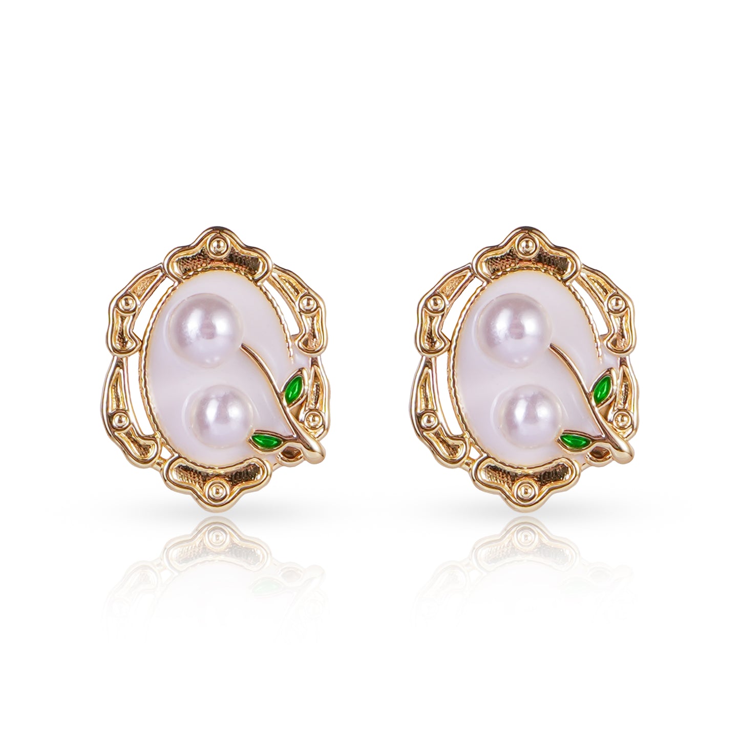 Twin Lily Studs