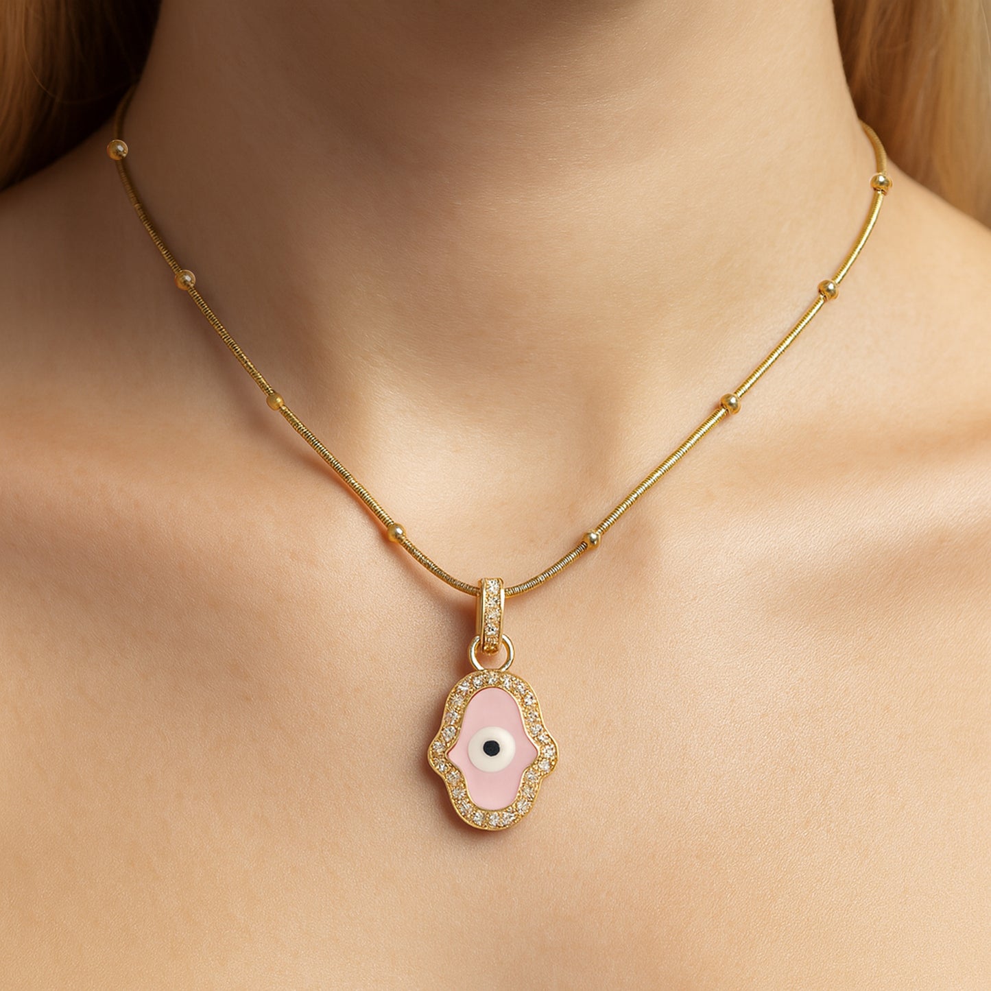 Noor Nazar Charm Necklace