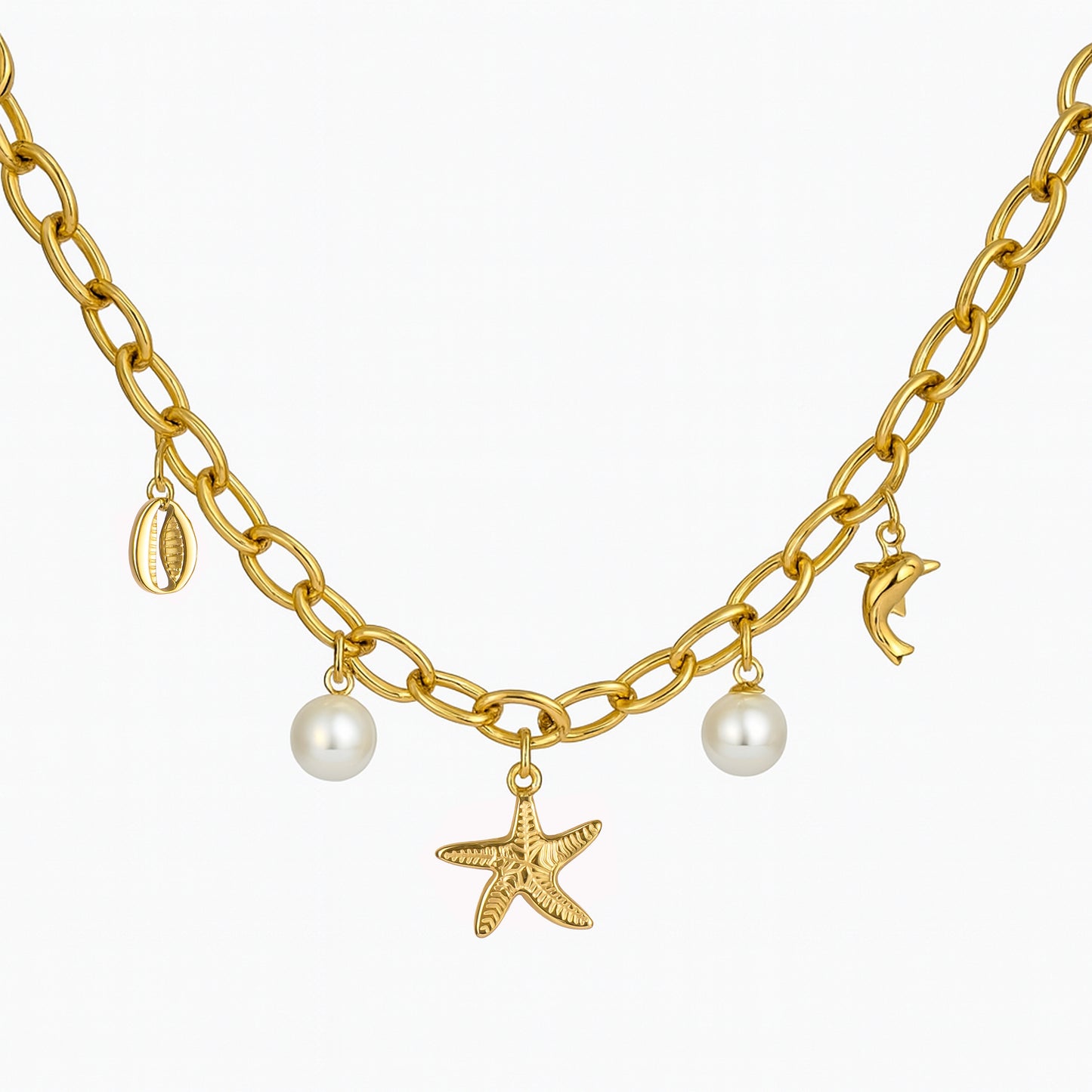 Starfish & Pearls Necklace