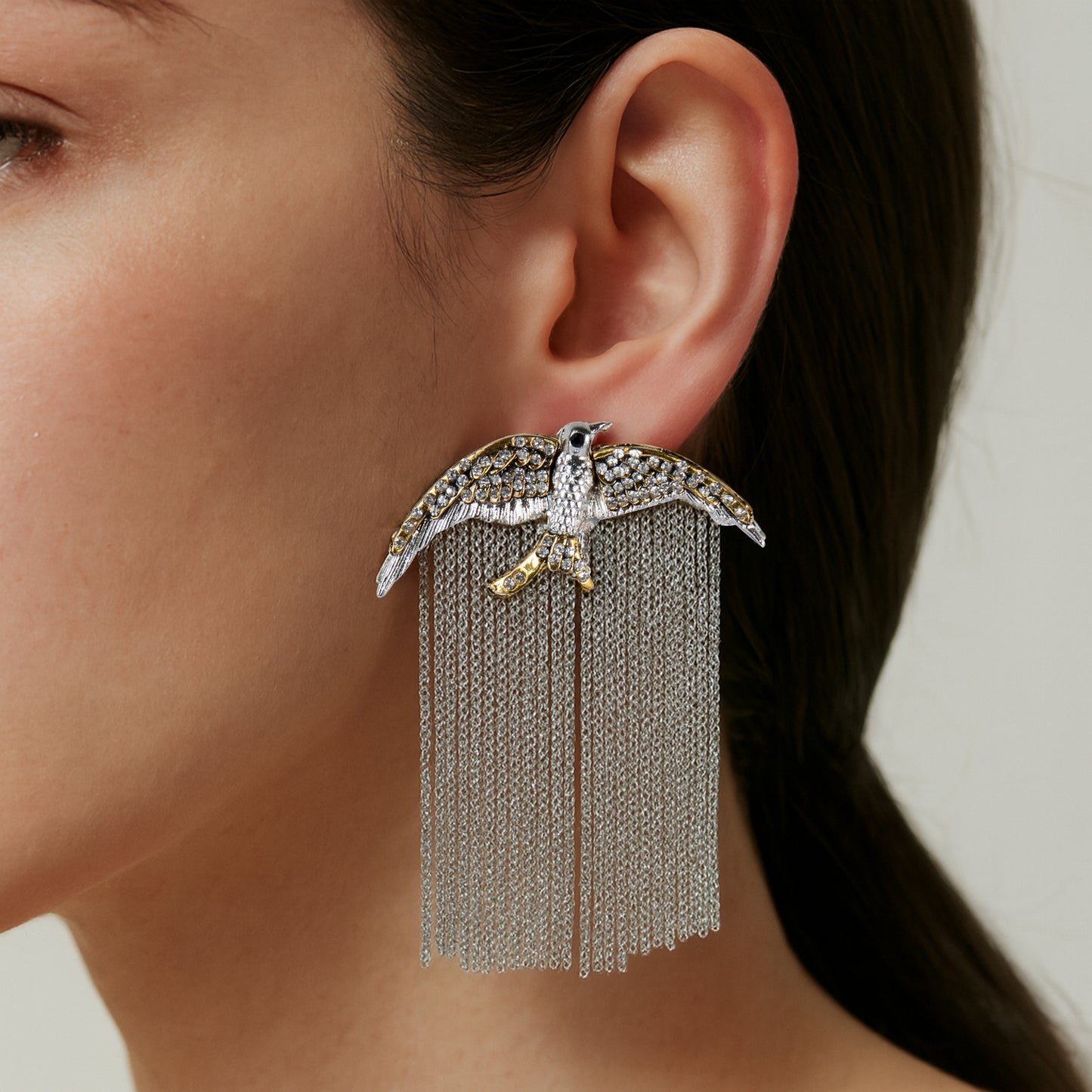 Celestial Sparrow Fringe Earrings