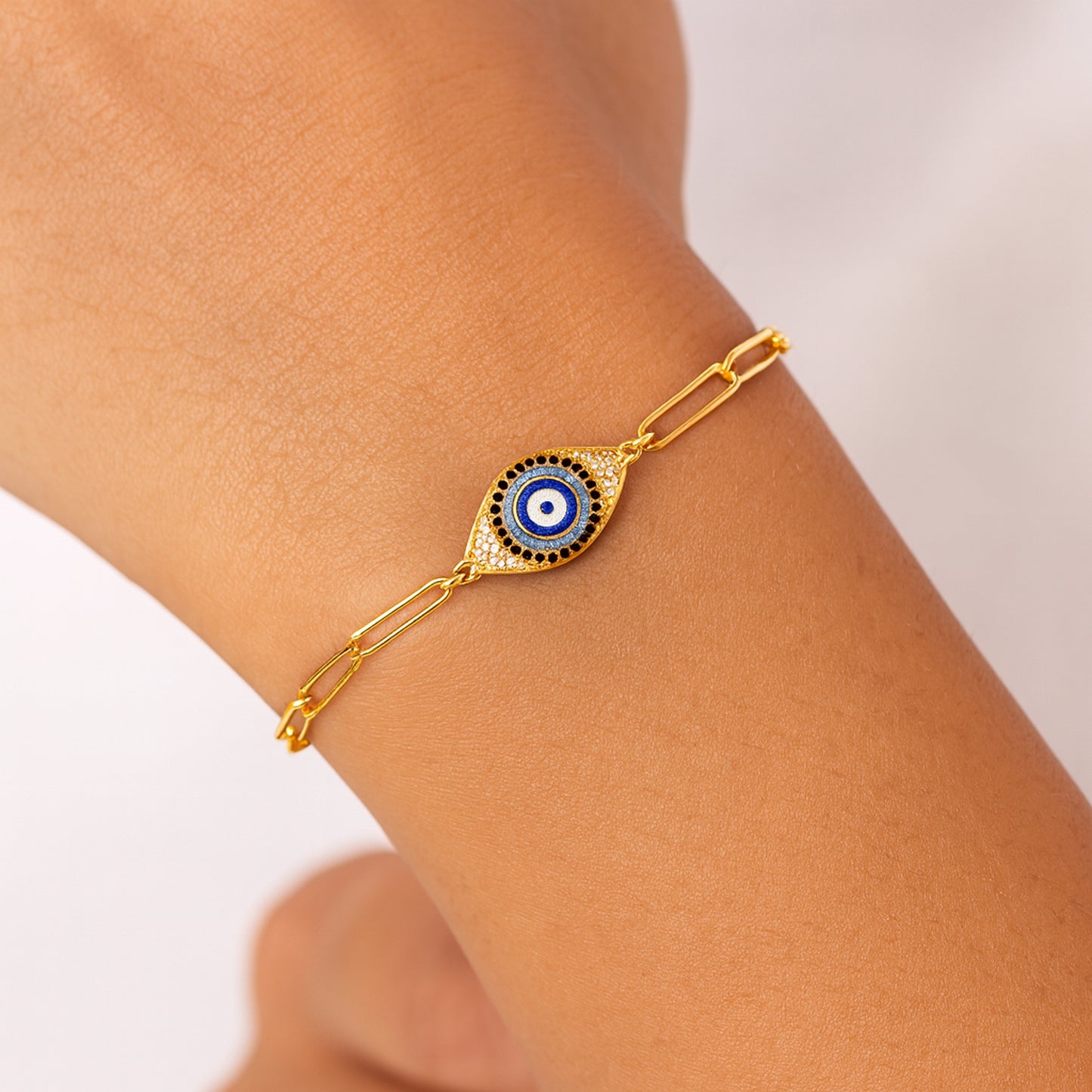 Blue Nazar Charm Bracelet