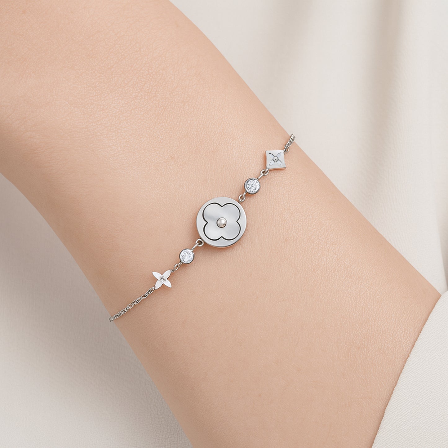 Moonlit Clover Bracelet